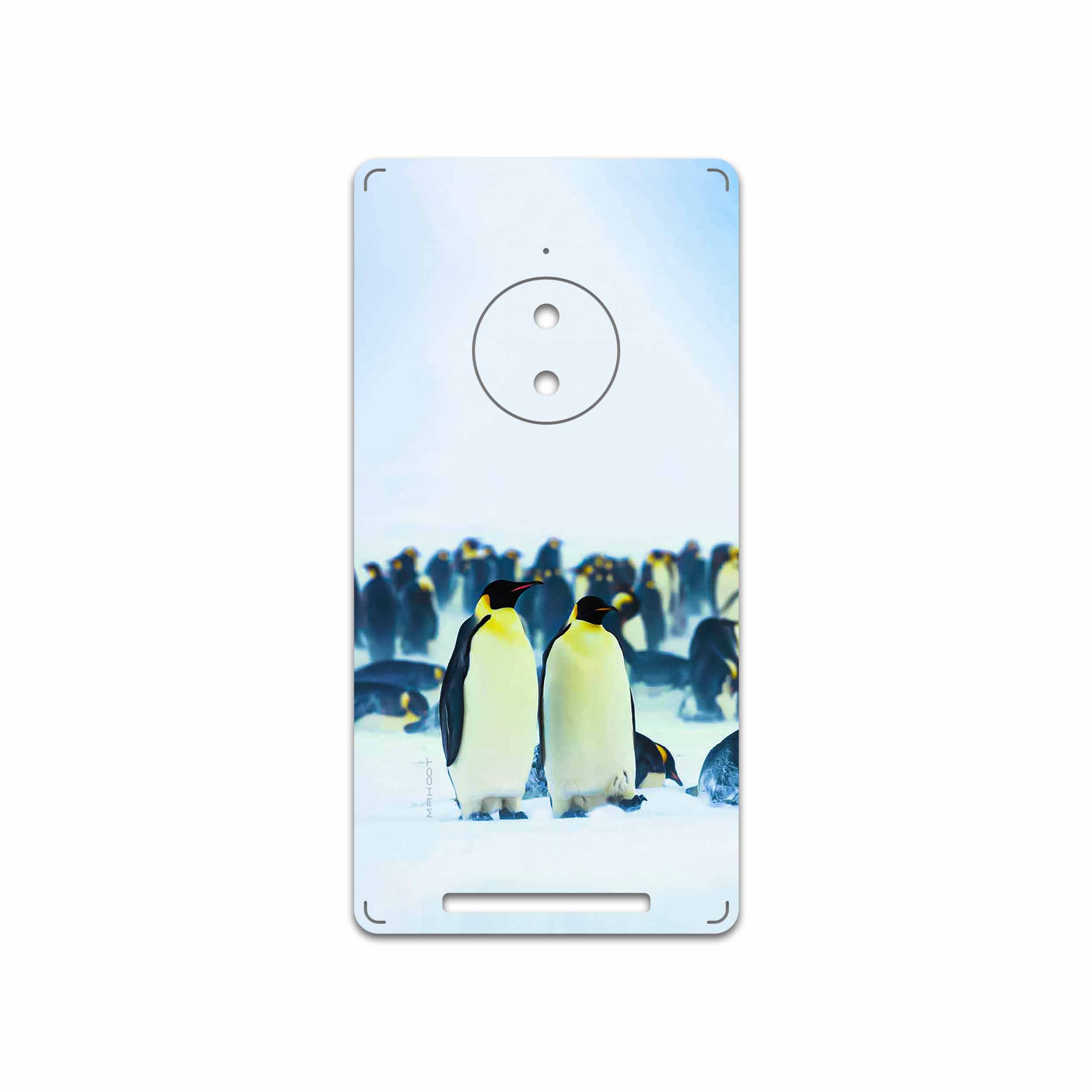 برچسب پوششی ماهوت مدل Penguin مناسب برای گوشی موبایل نوکیا Lumia 830