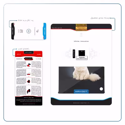 برچسب پوششی ماهوت مدل Persian cat مناسب برای تبلت سامسونگ Galaxy Tab S2 8.0 2015 T715