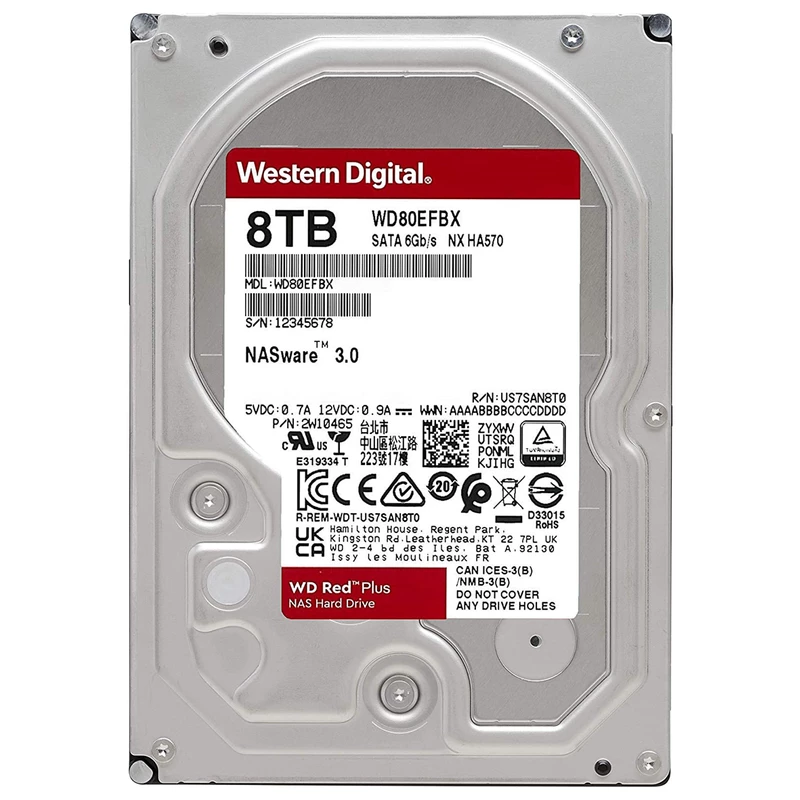 هارد اینترنال وسترن دیجیتال Red 8TB