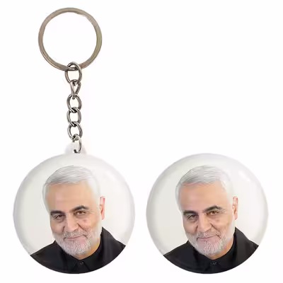پیکسل خندالو مدل سردار قاسم سلیمانی کد 12599 به همراه جاکلیدی