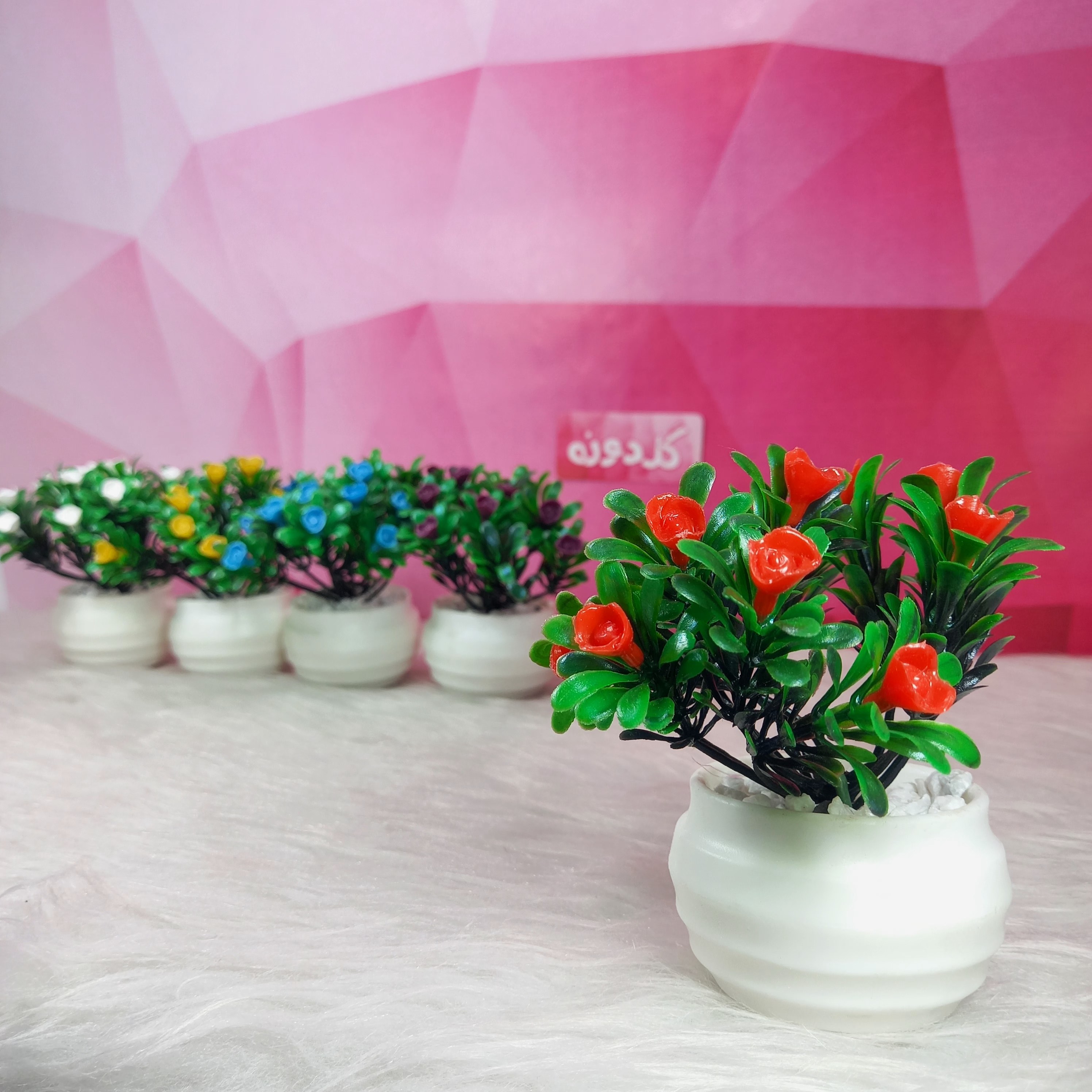 گل مصنوعی پلاستیکی کد03-کاکتوس مصنوعی تزیینی-گل تزیینی-گل دکوری-کاکتوس-گلدونه