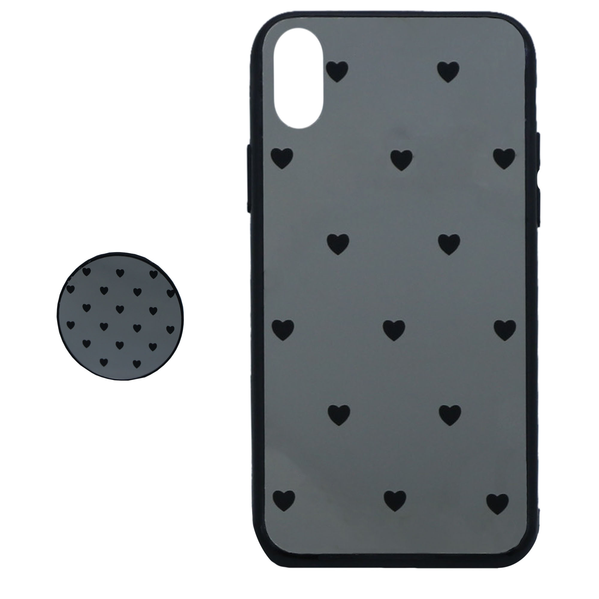 کاور طرح Heart مدل BH-01 مناسب برای گوشی موبایل اپل Iphone XS Max به همراه نگهدارنده