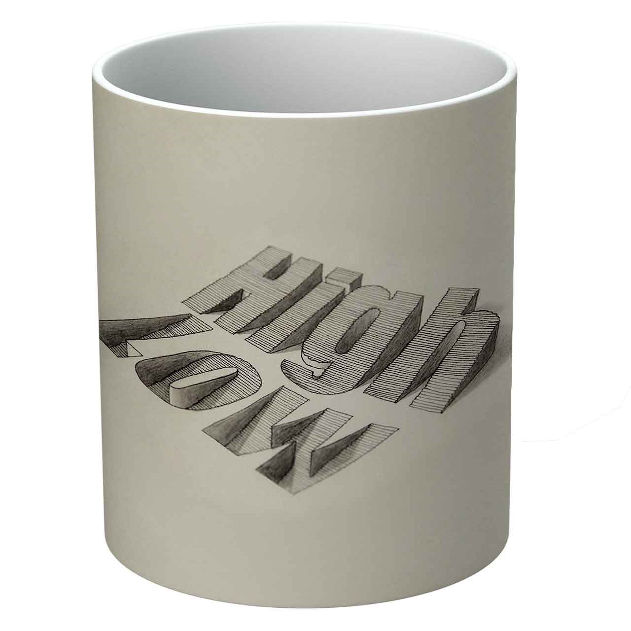 ماگ الینور طرح بالا و پایین مدل ELM1804