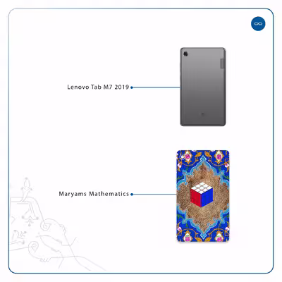 برچسب پوششی ماهوت مدل Maryams Mathematics مناسب برای تبلت لنوو Tab M7 2019