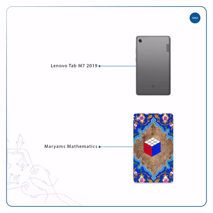 برچسب پوششی ماهوت مدل Maryams Mathematics مناسب برای تبلت لنوو Tab M7 2019
