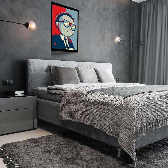 تابلو مدل Rick &amp; Morty کد F-1024