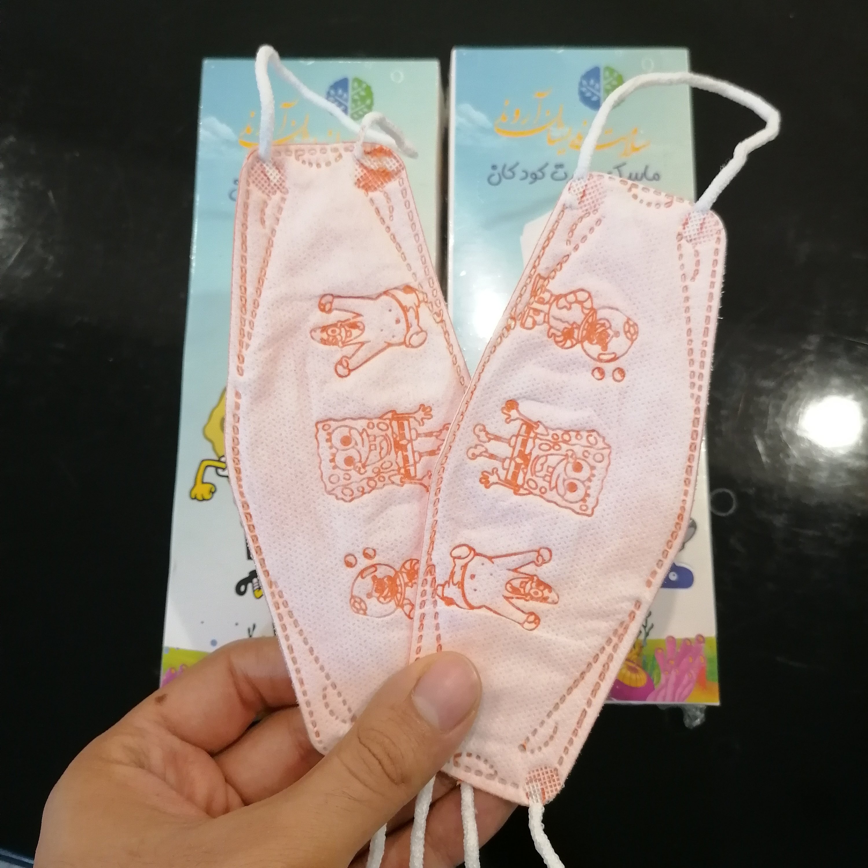 ماسک کودک سه بعدی 4 لایه طرح دار