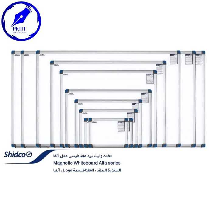 تخته وایت برد 150 × 100 مغناطیسی آلفا