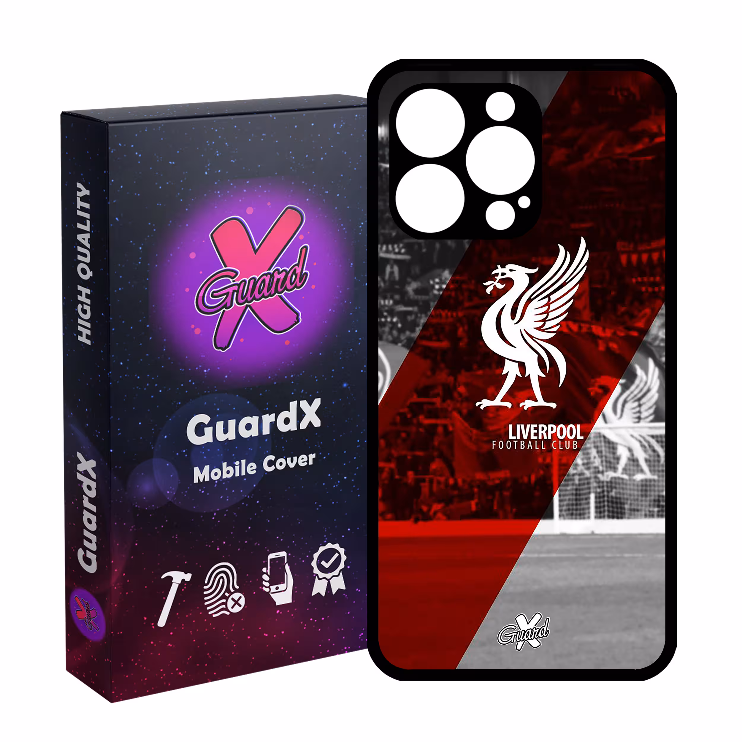 کاور گارد ایکس طرح Liverpool مدل Glass10045 مناسب برای گوشی موبایل اپل iPhone 13 Pro