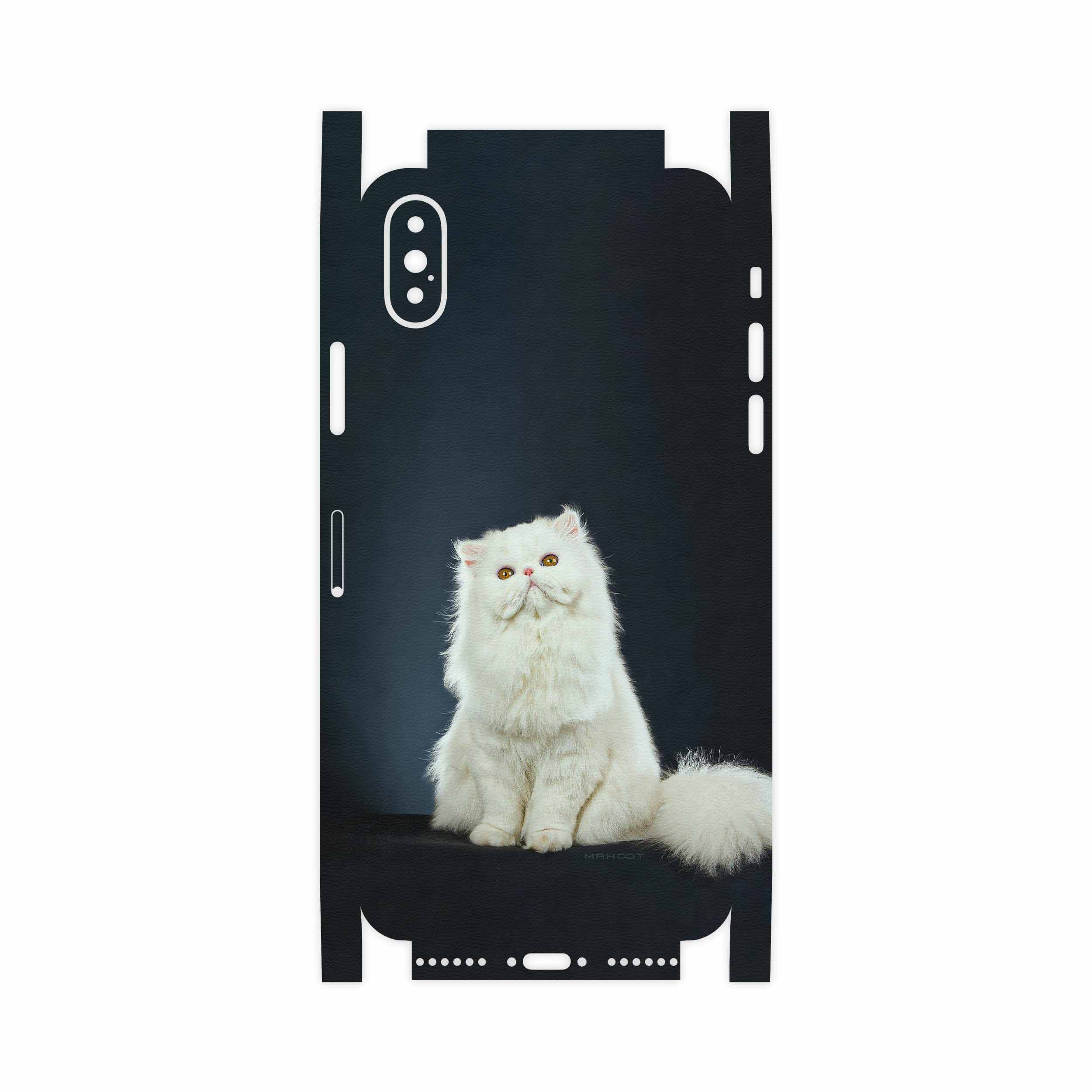 برچسب پوششی ماهوت مدل Persian cat-FullSkin مناسب برای گوشی موبایل اپل iPhone X