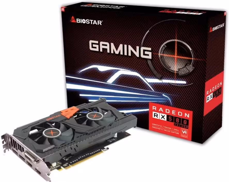 کارت گرافیک بایوستار مدل آر ایکس 580 با حافظه 8 گیگابایت
