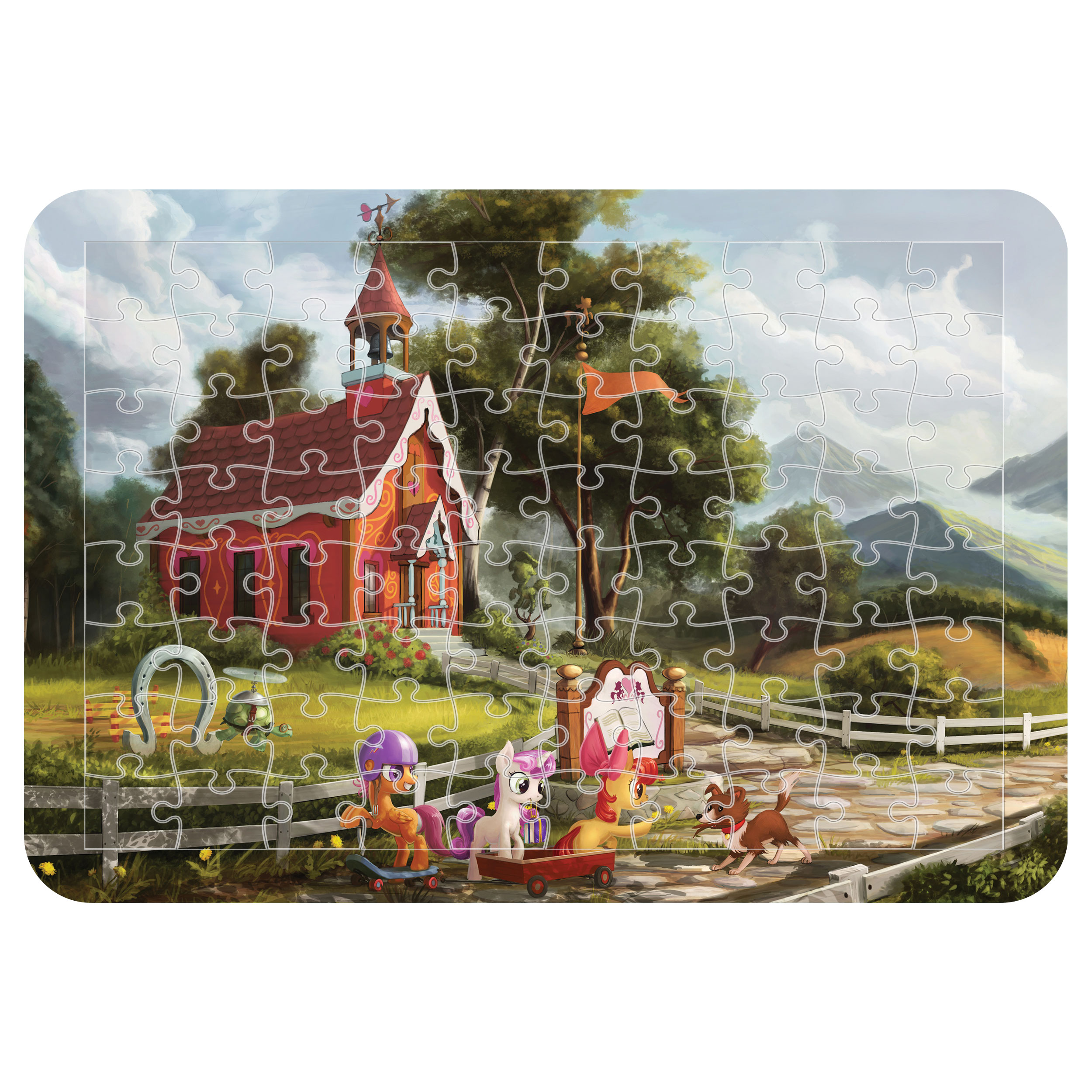 پازل 54 تکه اطلس آبی طرح کارتون یونیکورن  مدل P1499