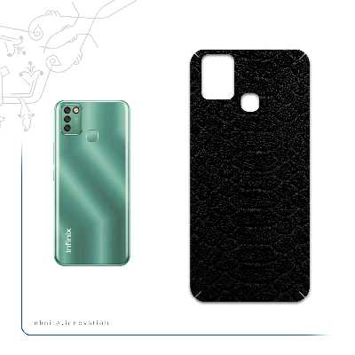 برچسب پوششی ماهوت مدل Black-Snake-Leather مناسب برای گوشی موبایل اینفینیکس Smart 6 X657B