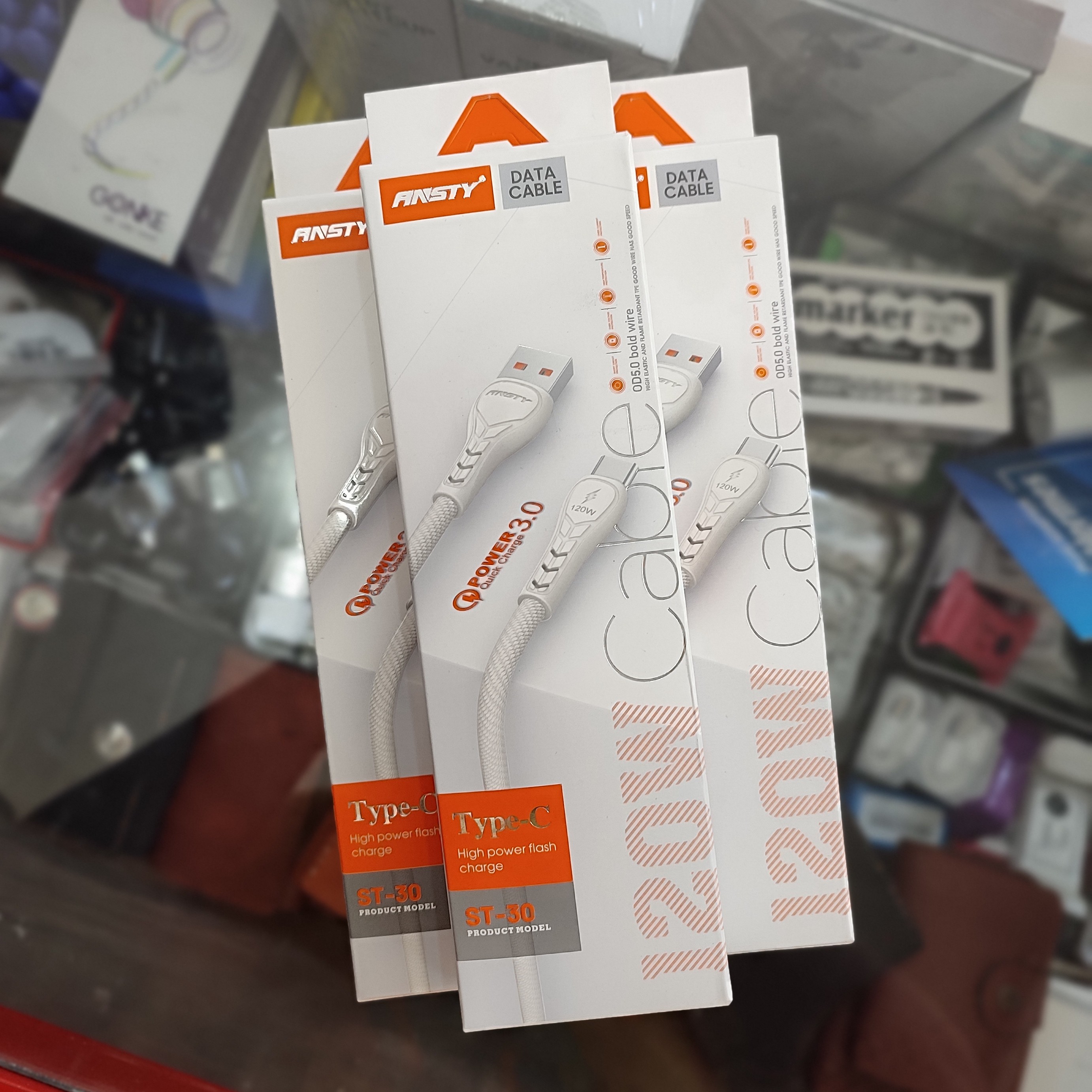 کابل شارژ  تایپ سی  ANSTY مدل ST-30