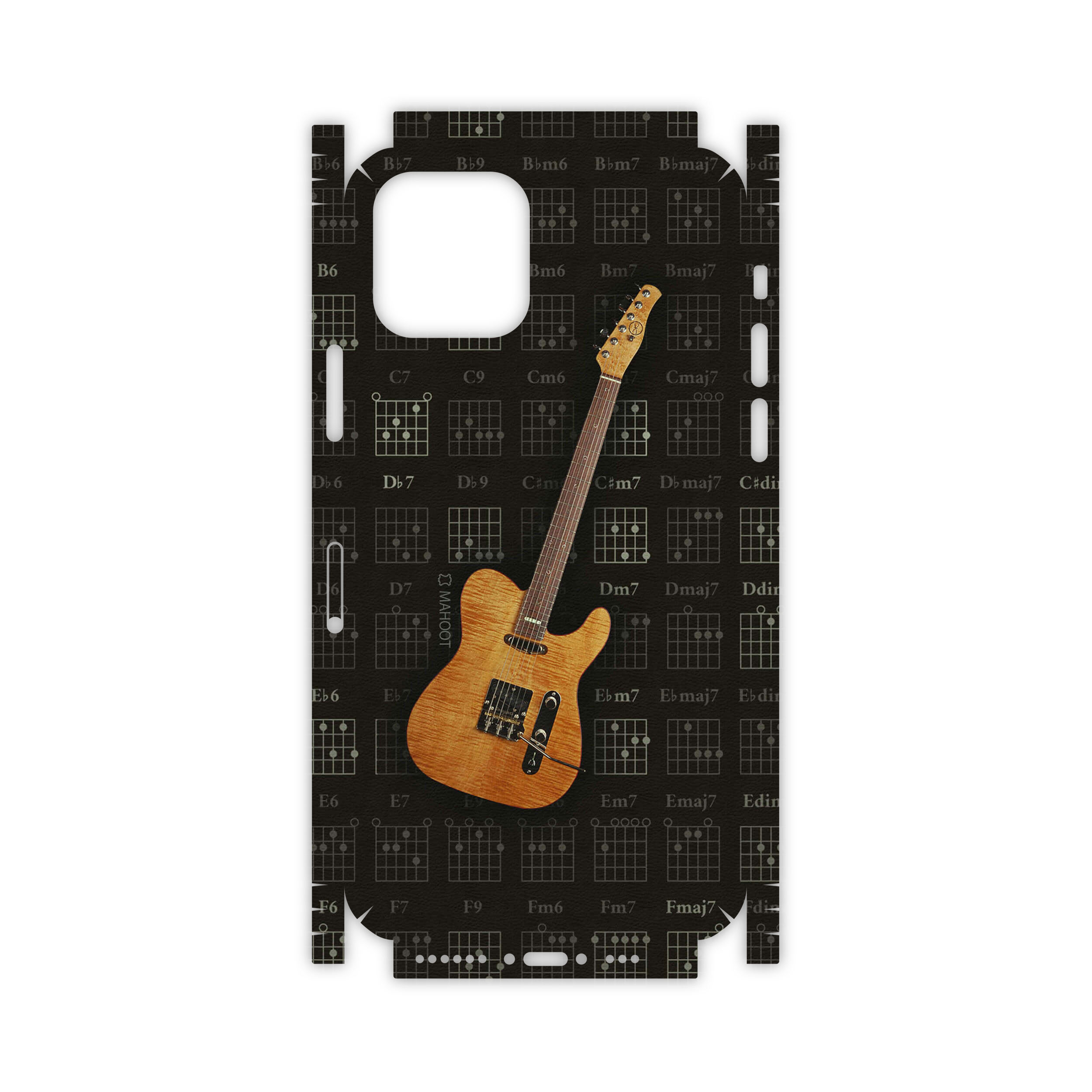 برچسب پوششی ماهوت مدل Guitar-Instrument-FullSkin مناسب برای گوشی موبایل اپل iPhone 11 Pro Max
