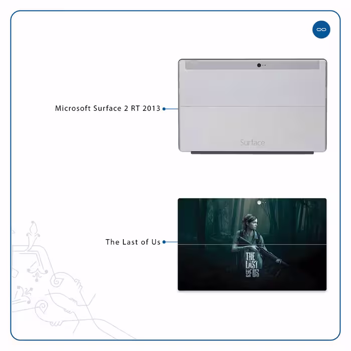 برچسب پوششی ماهوت مدل The Last of Us مناسب برای تبلت مایکروسافت Surface 2 RT 2013