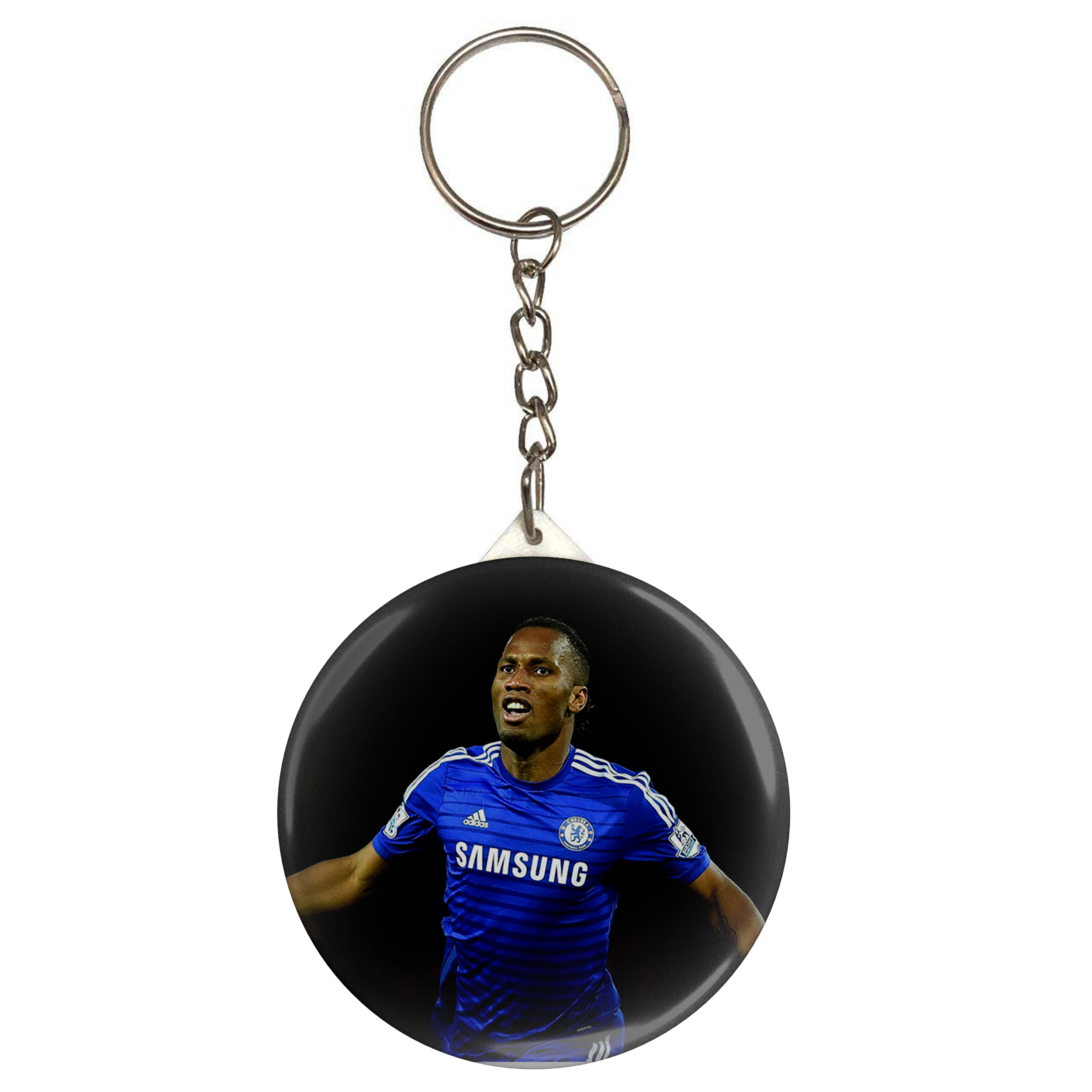 جاکلیدی طرح فوتبال ساح عاج چلسی دیدیه دروگبا مدل S4711 