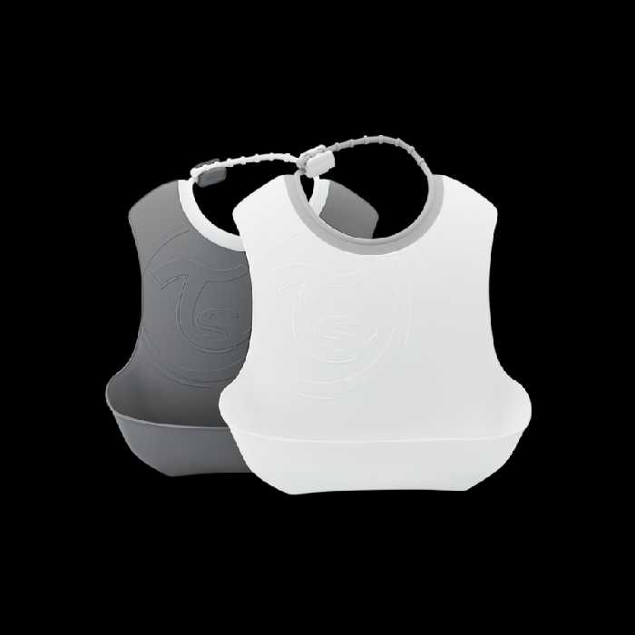 پیشبند کاسه ای تویست شیک بسته 2 عددی طوسی-سفید