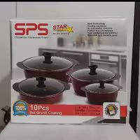 سرویس 10 پارچه spsدر رنگهای مختلف کف چدن کیفیت خوب و عالی ارسال معمولا سه روزه