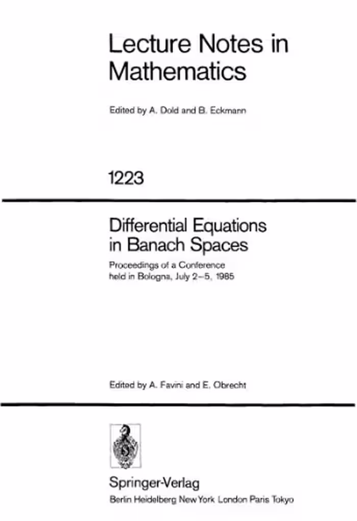 خرید و دانلود نسخه کامل کتاب Differential Equations in Banach Spaces