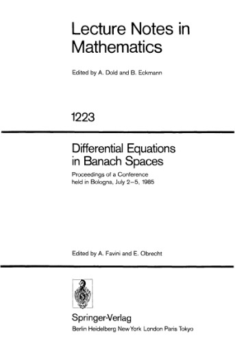خرید و دانلود نسخه کامل کتاب Differential Equations in Banach Spaces