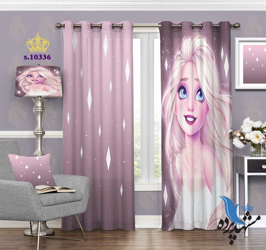 پرده پانچ کودکان طرح باربی S10336