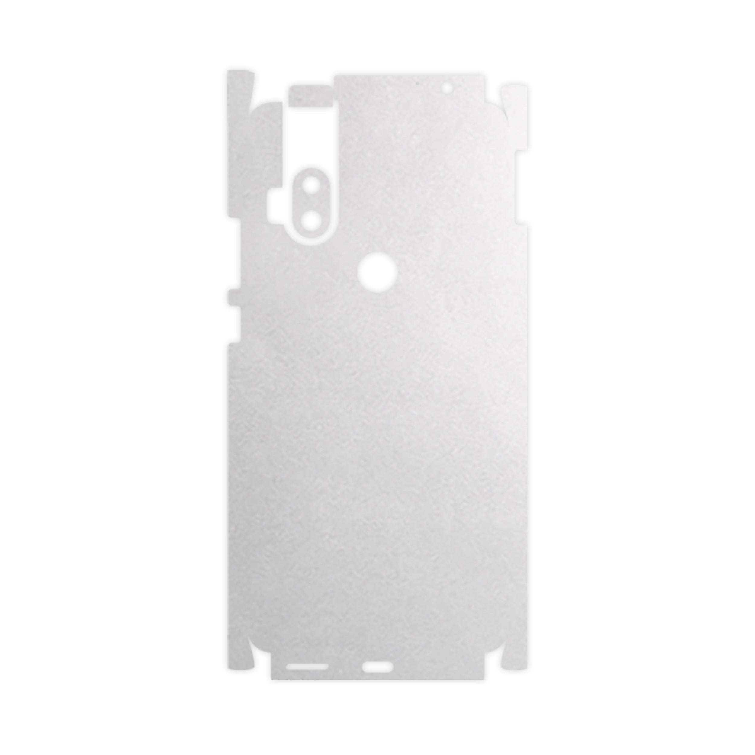 برچسب پوششی ماهوت مدل Metallic-White-FullSkin مناسب برای گوشی موبایل موتورولا One Hyper