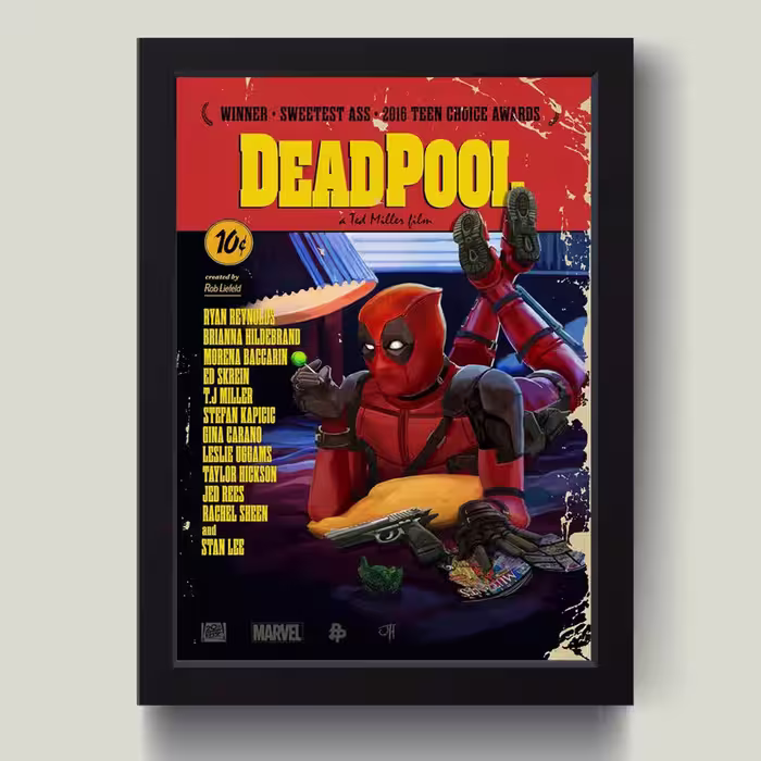 تابلو مدل Deadpool کد MJ131321 | دنیای قاب