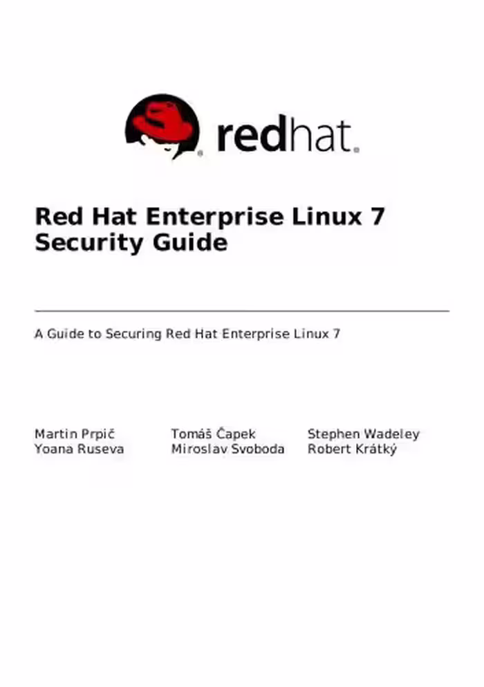 خرید و دانلود نسخه کامل کتاب Red Hat Enterprise Linux 7 Security Guide