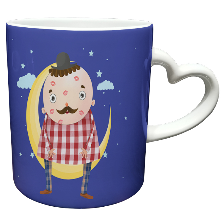 ماگ مدل دسته قلبی طرح روز پدر کد 13