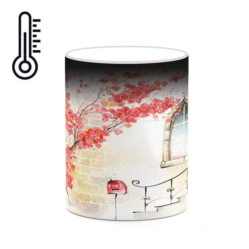 ماگ حرارتی کاکتی طرح دنیای فانتزی مدل mgh18675