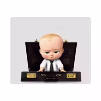 ماوس پد طرح بچه رئیس کد py11