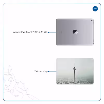 برچسب پوششی ماهوت مدل Tehran City مناسب برای تبلت اپل iPad Pro 9.7 2016 A1675