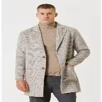 پالتو نود مردانه بژ MELANGE WOOL MIXED DOUBLE FACE SAPMADE Network
