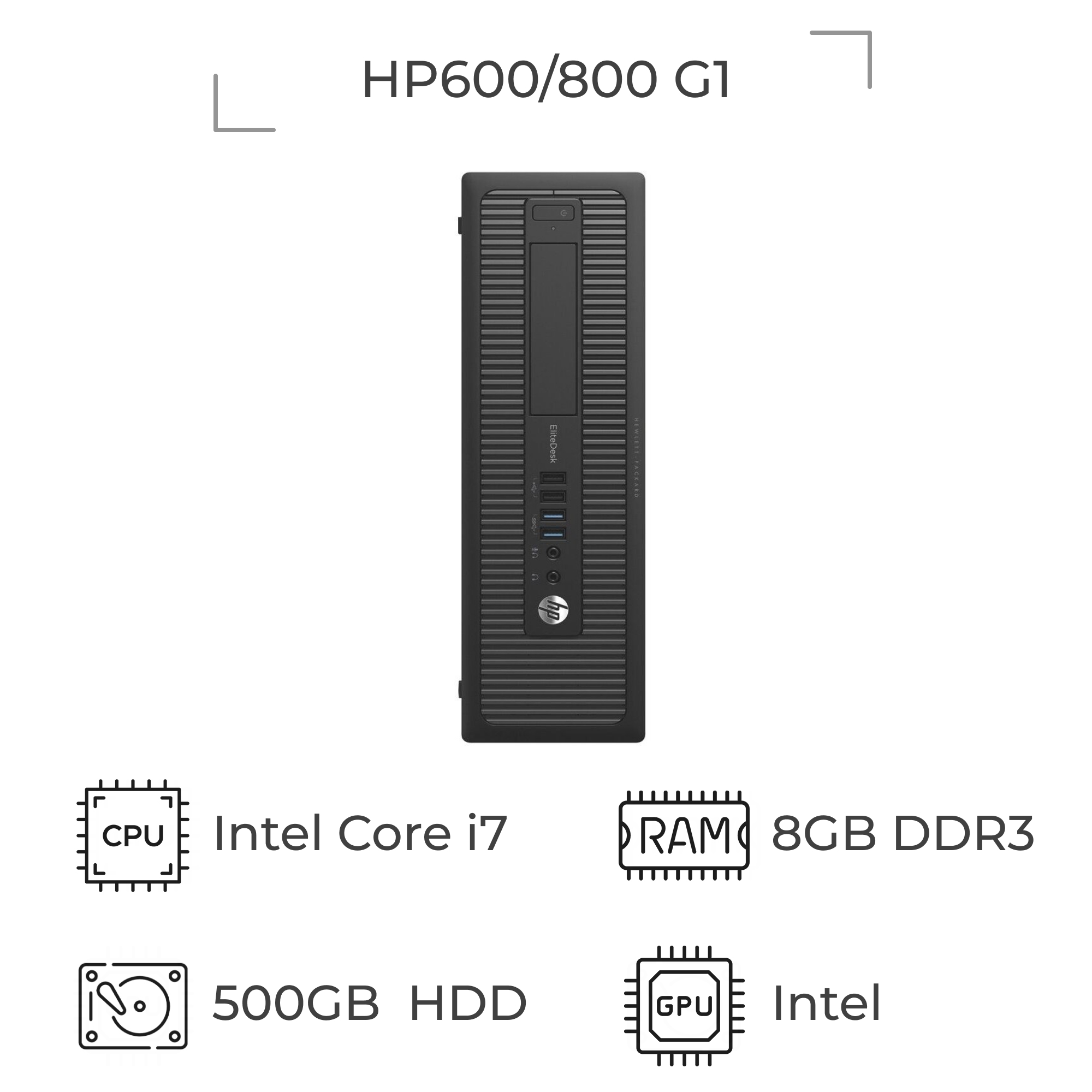 مینی کیس استوک اچ پی 600/800 G1 پردازنده i7 نسل 4