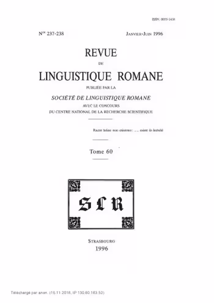 خرید و دانلود نسخه کامل کتاب Revue de linguistique romane