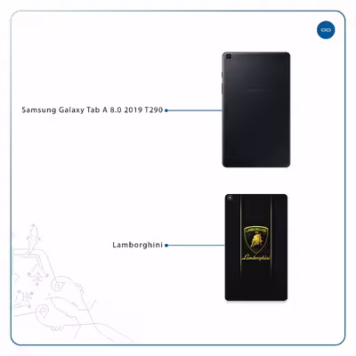 برچسب پوششی ماهوت مدل Lamborghini مناسب برای تبلت سامسونگ Galaxy Tab A 8.0 2019 T290