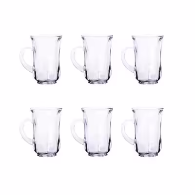 فنجان شیشه و بلور اصفهان مدل تارا بسته 6 عددی