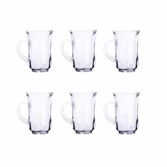 فنجان شیشه و بلور اصفهان مدل تارا بسته 6 عددی