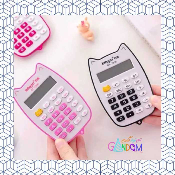 ماشین حساب فانتزی طرح گربه