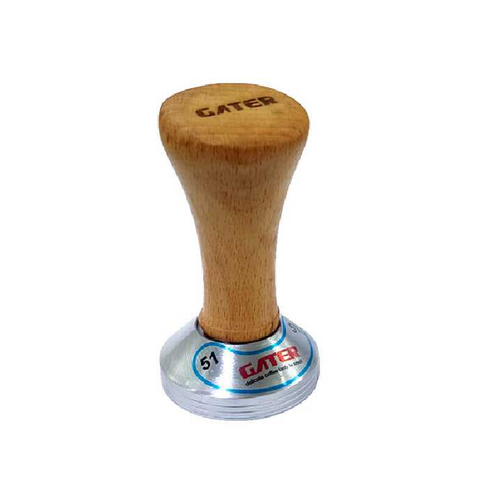 تمپر قهوه گتر مدل دسته چوبی سایز 51