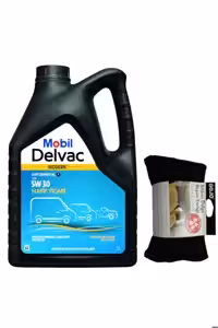 روغن و مکمل موتور DELVAC MODERN LIGHT COMMERCIAL F 5W 30 5 L UT: 2023 موبیل اورحینال Mobil