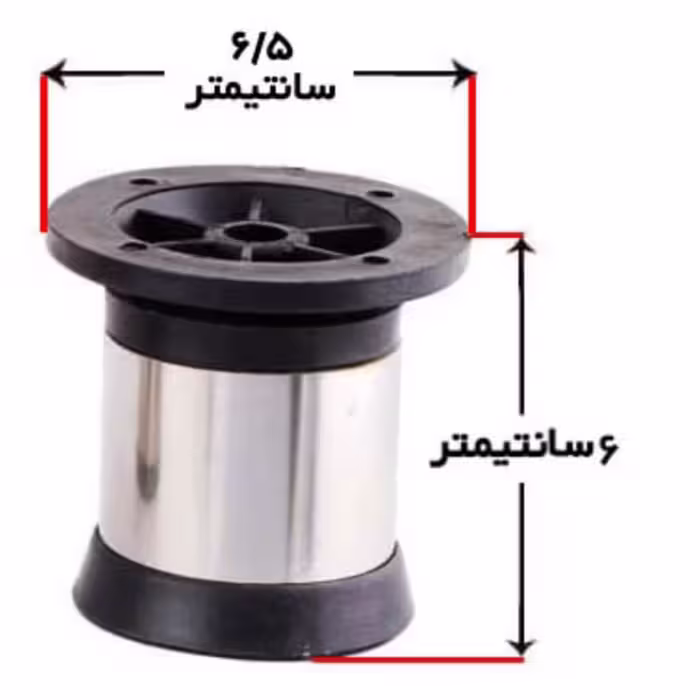 پایه کابینت استیل سایز 6تعداد در کارتن 216