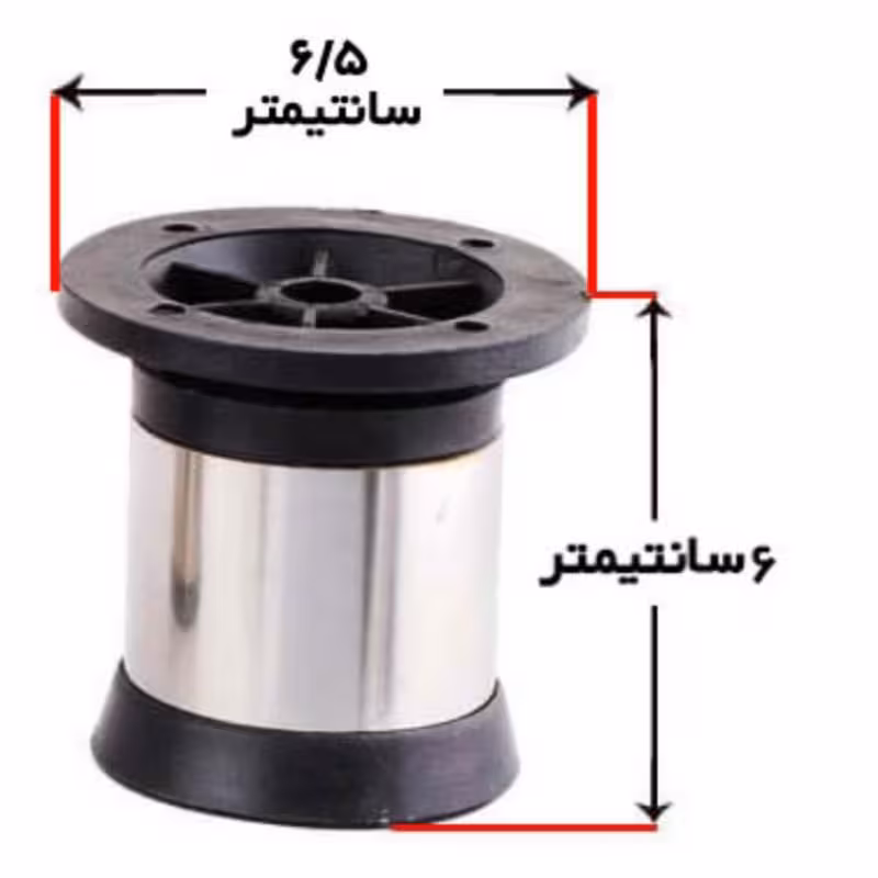 پایه کابینت استیل سایز 6تعداد در کارتن 216