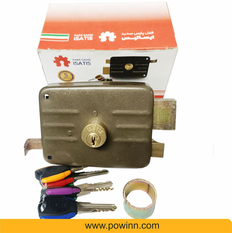 قفل حیاطی ایساتیس کلید دوشیار بدون مقابلی - پاوین