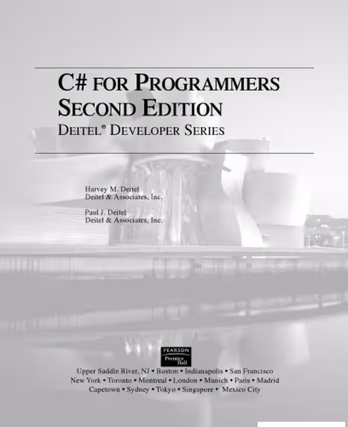 خرید و دانلود نسخه کامل کتاب C# for programmers