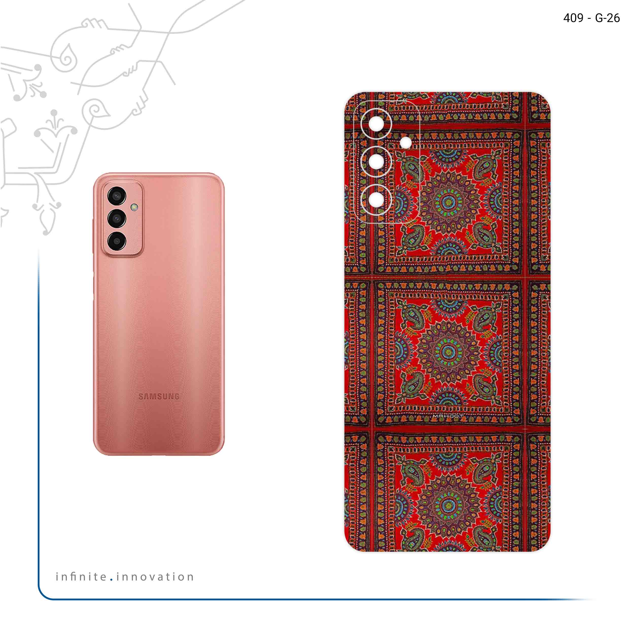 برچسب پوششی ماهوت مدل Embroidered Rug مناسب برای گوشی موبایل سامسونگ Galaxy F13