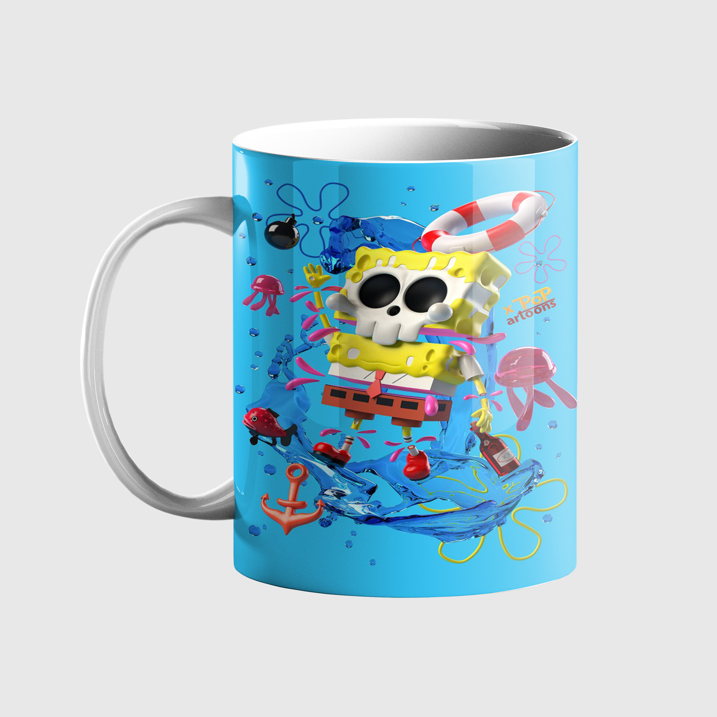 ماگ طرح باب اسفنجی کد 218