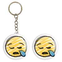 پیکسل خندالو مدل ایموجی کد 3034 به همراه جاکلیدی