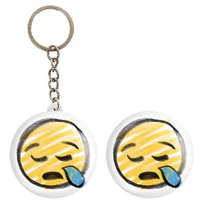 پیکسل خندالو مدل ایموجی کد 3034 به همراه جاکلیدی